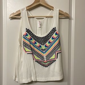Colorful print Crop top